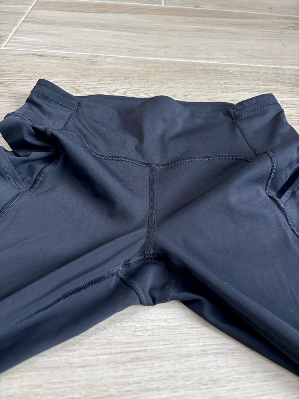 Lululemon Fast & Free 7/8 Tight II Nulux 25" Black Leggings High Waisted Size 6 - Picture 3 of 7